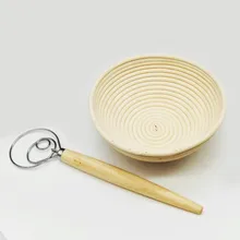 Венчик для теста для хлеба восходящий и ротанговая корзинка для хлеба лайнер вместе