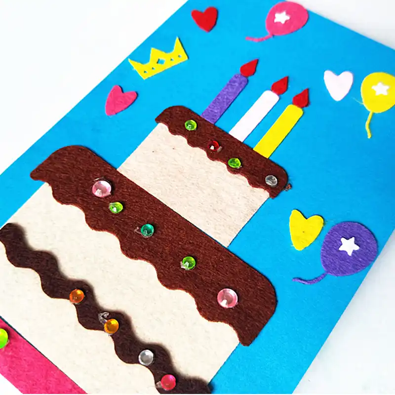 happyxuan 5pcs diy handmade greeting card kits envelope