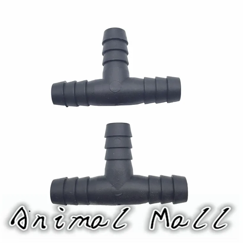 9.5 mm pipes Tee plastic pipe Poultry drinking water system Animals drinking Tool Gardens necessary Bird 50 Pcs poultry drinking accessories