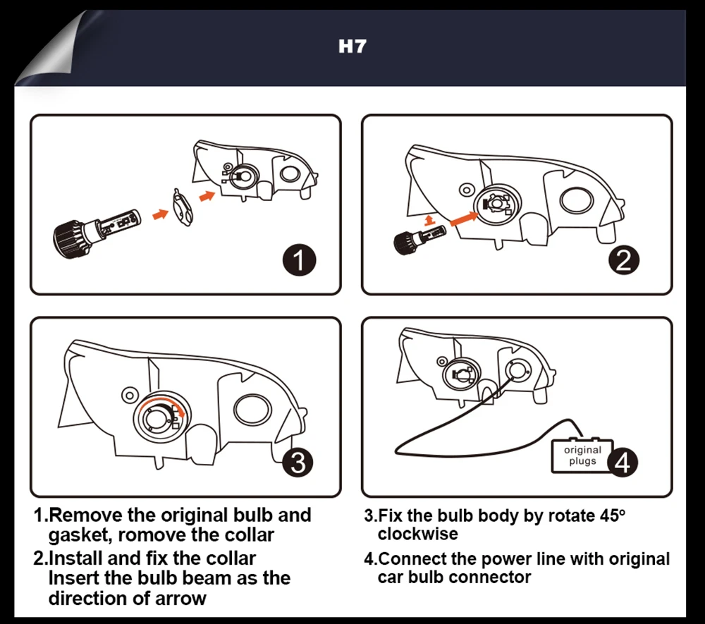 Автомобильная передняя фара Led H1 H7 H11 H3 H7 H8 H9 H13 H27 9006 Hb3 Hb4 для Opel Corsa D Combo Astra H J G Insignia Vectra C Zafira B