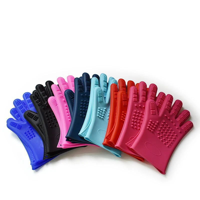 

1 Pair Silicone Bath Massage Glove For Dogs Waterproof Pet Grooming Gloves For Cat Dog Hair Cleaning Brush Comb Animals Supplies