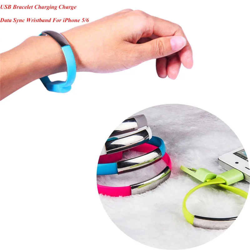 Buy 1Pcs Creative USB Cable Bracelet Charging Charge Data Sync Wristband For