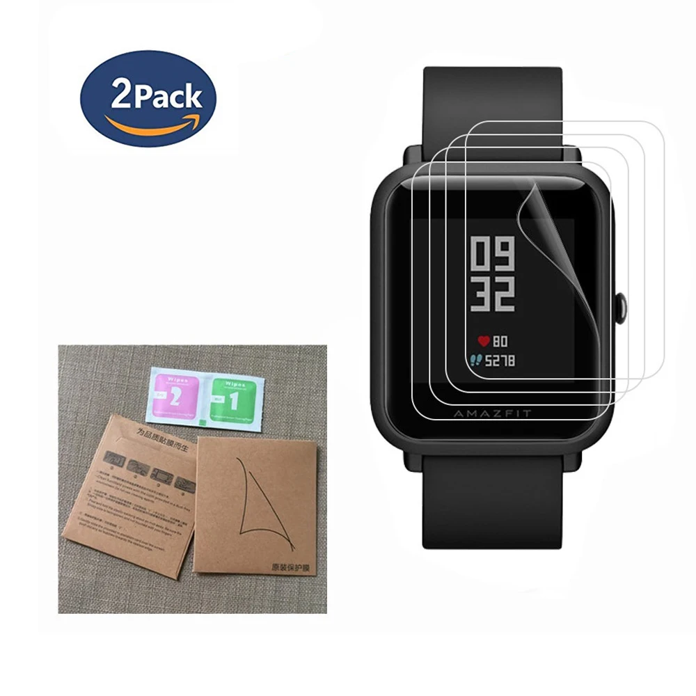 2 шт для Xiaomi Huami Amazfit Bip жидкое стекло полная защита экрана ТПУ (не закаленное