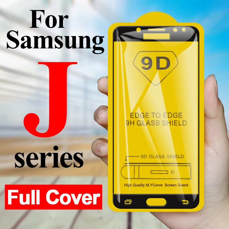 Защитная пленка на экран для Samsung Galaxy J5 J3 J7 2017 J2 Prime 9D стеклянная tremp J 5 3 7 2 glas