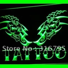 I555 татуировки Shop новые Дисплей бар светодиодный знак неонового света на/выключения 20+ Цвета 5 размеров