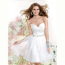 H9 Sexy A-linie O neck Blumen Mini Kurze Pailletten neue Perlen Homecoming Kleid 2017 Partei-cocktailkleid Graduation