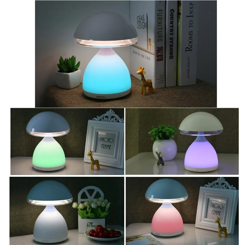 

LED mushroom atmosphere lamp Romantic Night Light Multicolor Portable Night Light for Baby with Touch Control 40DC31