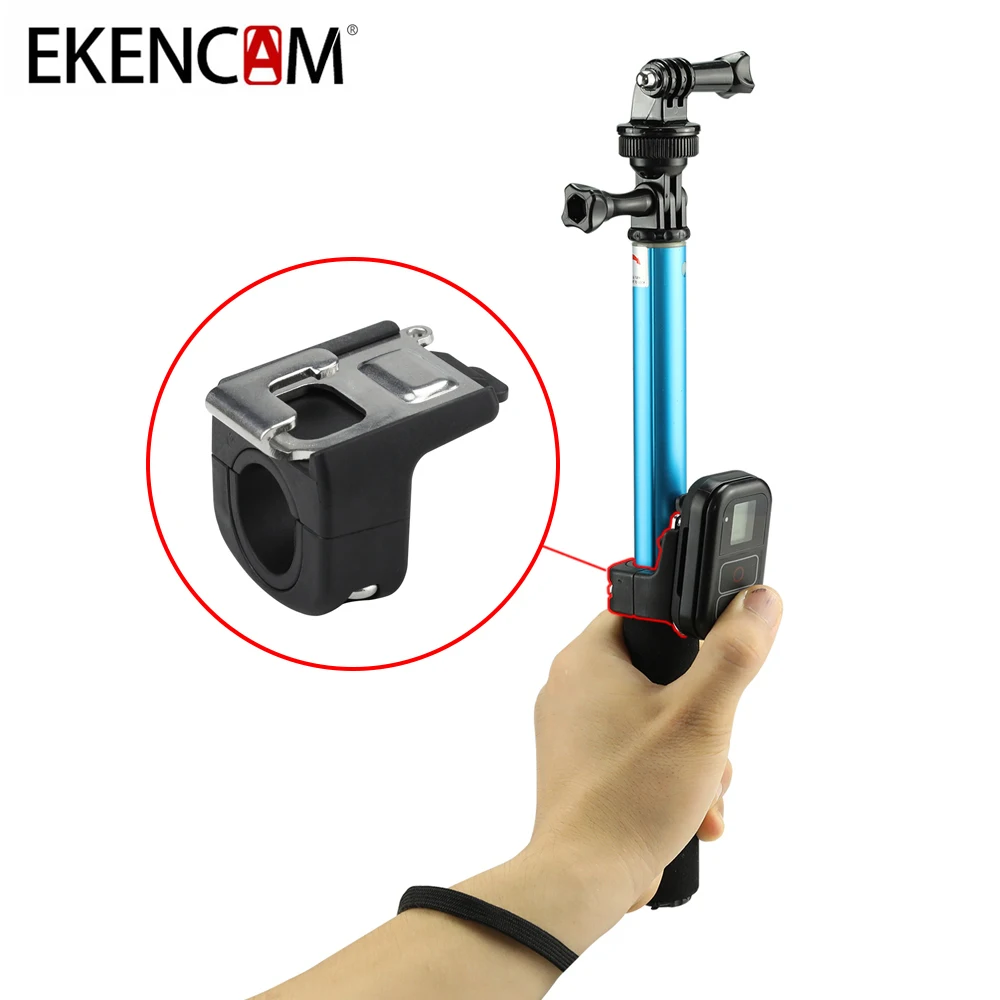 

EKENCAM WIFI Remoter Holder 21-25mm Diameter Monopod Mount Tube Buckle for GoPro Selfie Stick Wi-Fi Remote Control