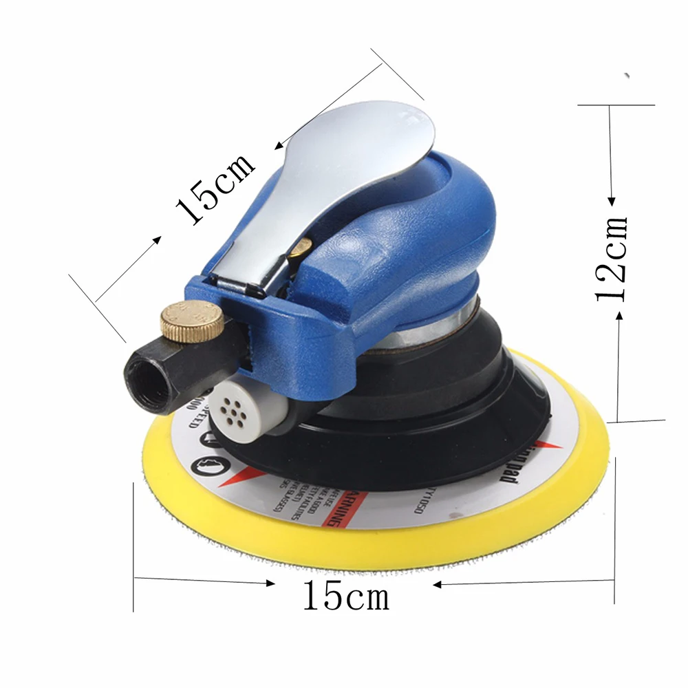 6 "10000 об./мин../Пневматические случайные орбитальной ладони шлифовально-Полировальный Станок Air Powered круговой шлифовальный полировки