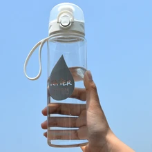 500 мл Удобная Спортивная бутылка для воды, для любителей автомобиля, герметичная автоматическая бутылка с крышкой с пряжкой, пластик для чая, фруктов