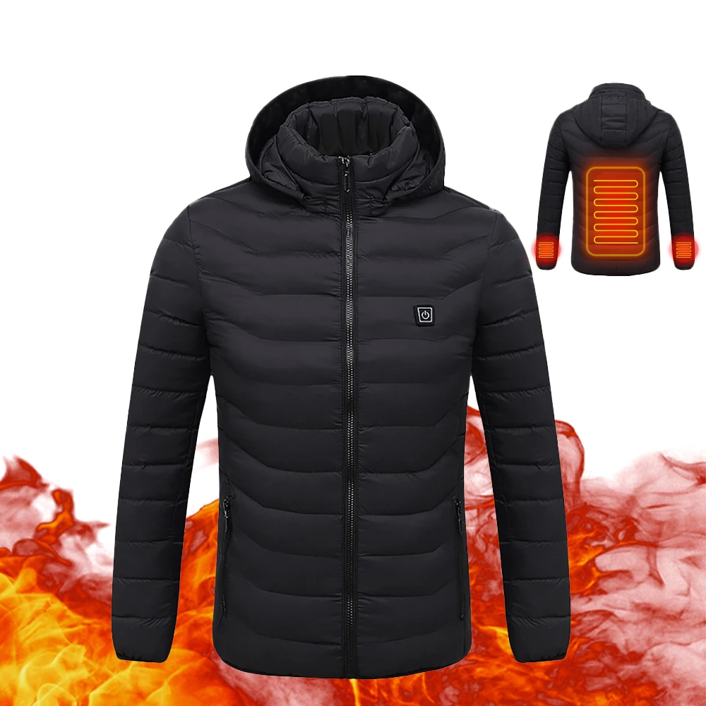 

Motorcycle Jacket Men Autumn Winter USB Infrared Heating Jacket Chaqueta Moto Thermal Motorbike Riding Jacket Hooded