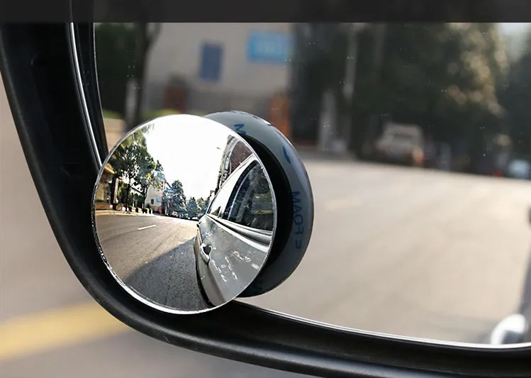 Регулируемый 360 ° небольшое круглое зеркало слепые пятна-Реверсивный широкоугольный объектив автомобиля зеркало заднего вида Steerer авто аксессуары