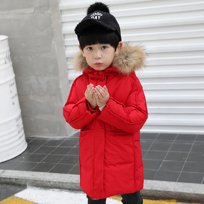 

Boys long down jacket in 2019 children in the children's wear children's white duck down coat more new baby jacket