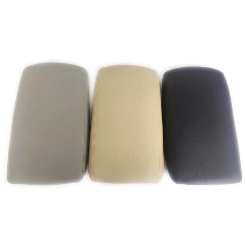 

Car Armrest Cover Leather Center Console Lid For AUDI A6 C6 06-11 Black Gray Beige Leather Car Styling Armrest Latch Cover 1pcs