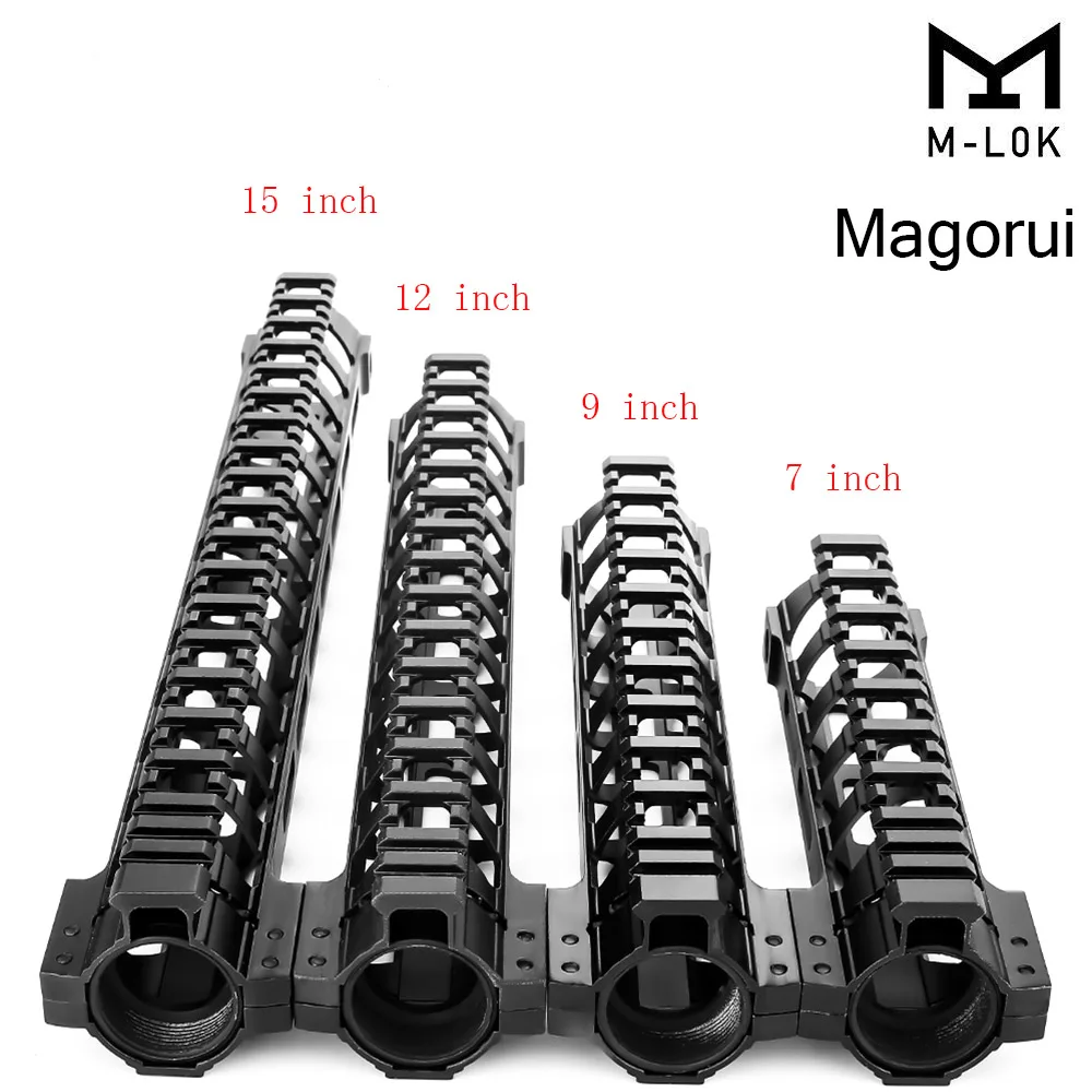 

Magorui Ultralight AR-15 M4 Lightweight M-LOK MLOK 7 9 12 15 inch Slim Free Float Handguard Picatinny Rail Mount Bracket