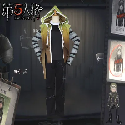 

Game Identity V Naib Subedar Full Set Cosplay Costume Outfits Harajuku Costumes Halloween Party Men Cosplay Uniform Costume
