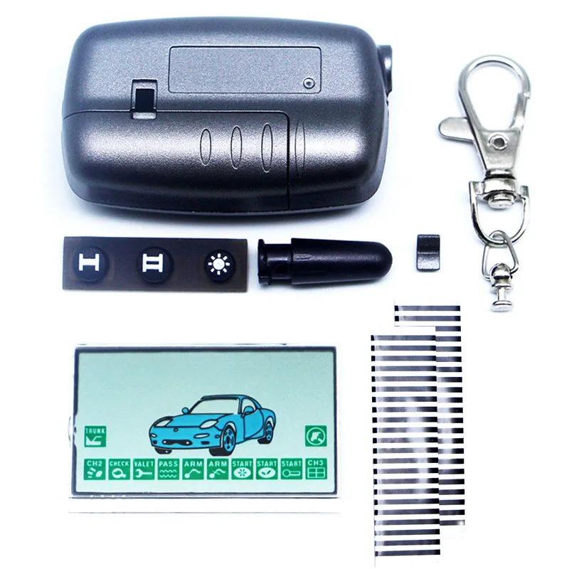 

A9 Lcd display flexible cable for Starline A9 remote controller Zebra Stripes A9 LCD display+ A9 LCD keychain case free shipping