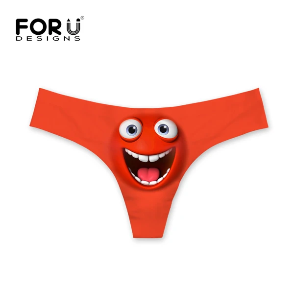 Buy FORUDESIGNS 3D Emoji Face Print Sexy G strings for