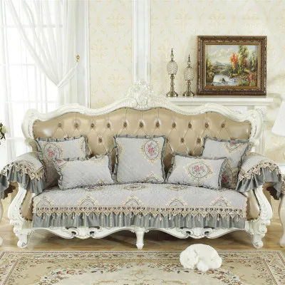 Синель, четыре сезона, кружевная диванная подушка, европейская комбинированная диванная подушка, покрывало для полотенец