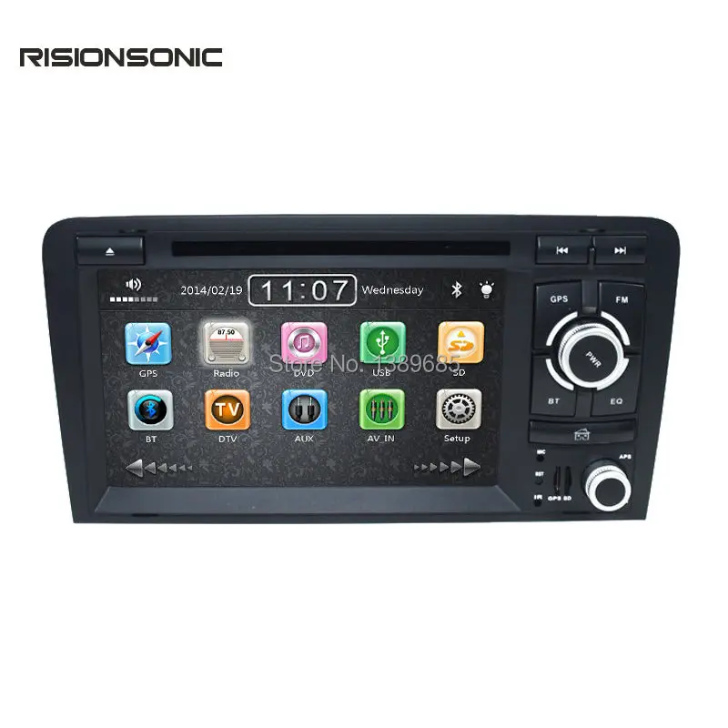 2 DIN 7 дюймов dvd-плеер автомобиля для Audi A3/S3 2002-2011 Canbus Радио GPS навигации бесплатная