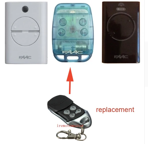 

2018 new high quality FAAC XT2/XT4/TE4433H/787452/433LC replacement remote Rolling code 433 mhz