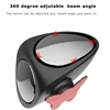 2 in 1 Car Convex mirror & Blind Spot Mirror Wide Angle Mirror 360 Rotation Adjustable Rear View Mirror View front wheel ► Photo 3/6