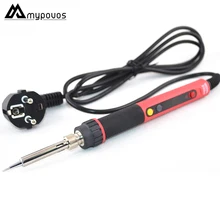 E60W E90W E110W цифровой ЖК-дисплей Регулируемый NC термостат железная ручка электрического паяльника сварка ремонт 220V или 110v