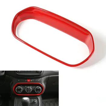 

For Jeep Renegade 2015 2016 1pc ABS Central Air Condition Switch Frame Cover Trim Decoration 8 Color Car Styling Accessories