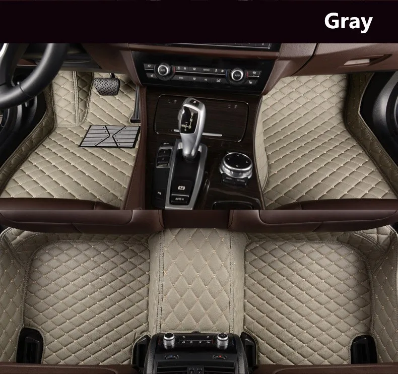 

Auto Floor Mats For Peugeot 308 2015-2018 Foot Carpets Step Mat High Quality Embroidery Leather