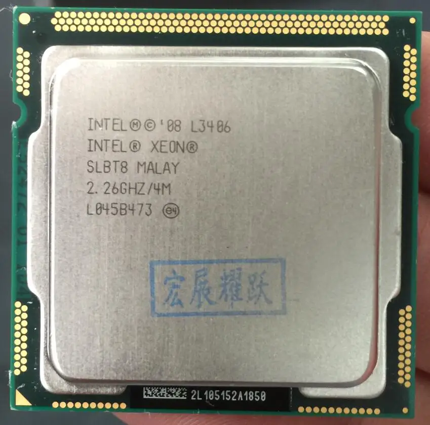 Процессор Intel Xeon L3406 двухъядерный LGA1156 Desktop Процессор 100% работает должным образом настольный процессор