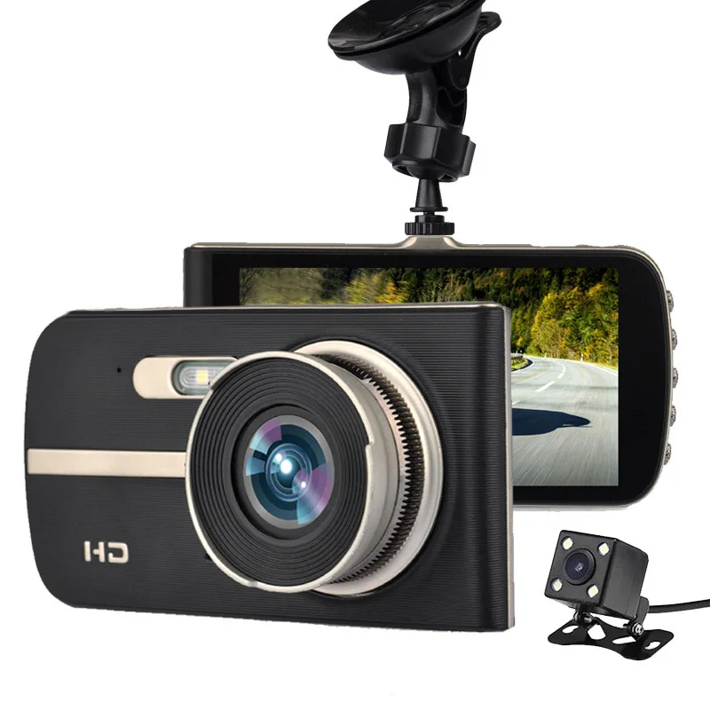 

2017 New Super HD 1080P Front + VGA Rear Super Wide Angle Car Dash Cam with 4