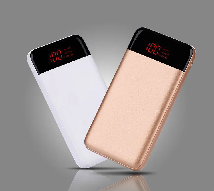 20000mah PoverBank 2 USB External Mobile Quick Charger 2018 Power Bank Battery Portable Power Bank for Xiaomi MI iphone 7/8 X
