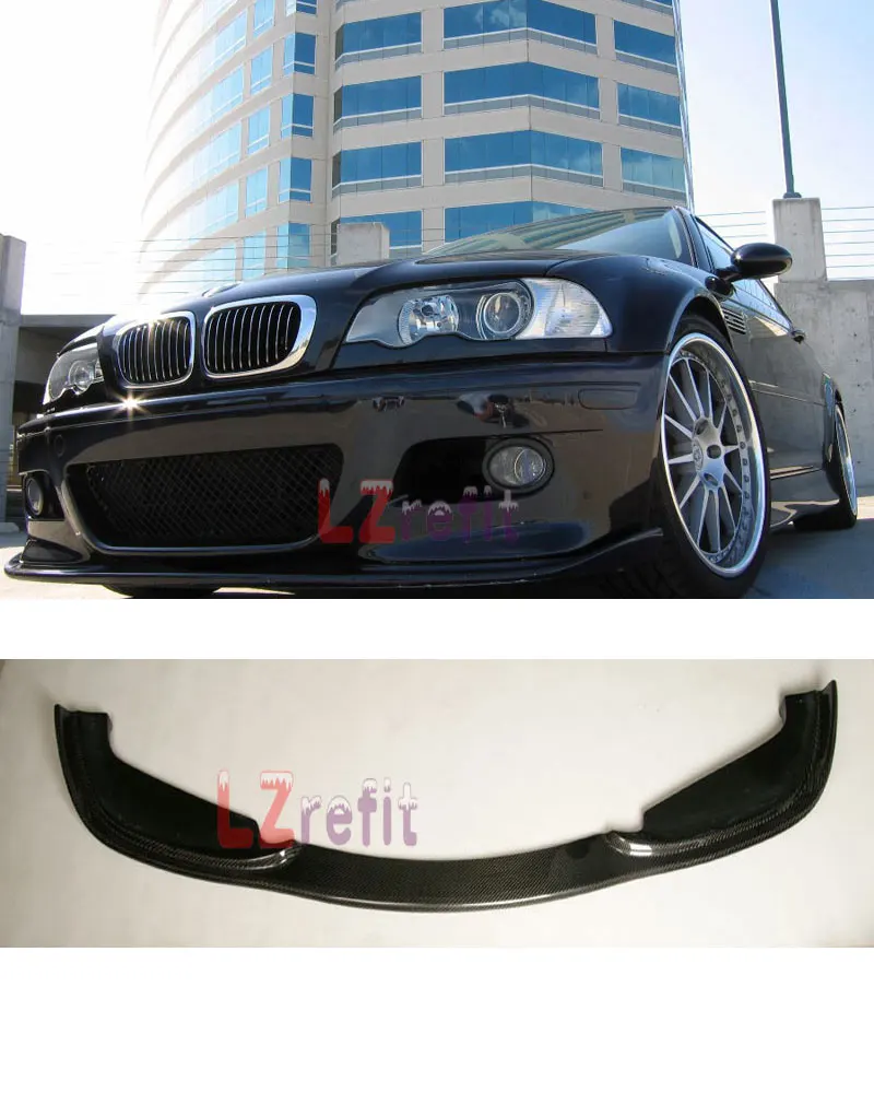 

HM CARBON FIBER FRONT BUMPER LIP SPOILER For BMW E46 M3 3-Series 1998-2005