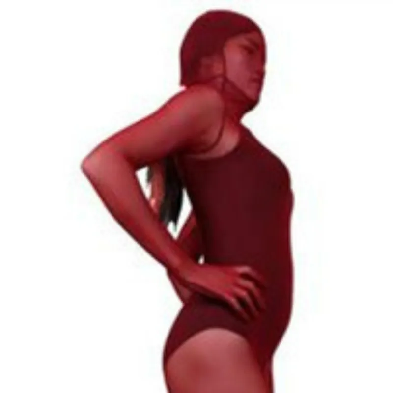 LinvMe женский сплошной прозрачный сетчатый Zentai сексуальный полный боди второй кожи костюм