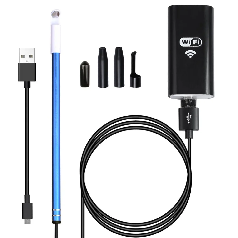 

3 in 1 USB Safe Ear Cleaning Endoscope Earpick With Mini Camera Mouth Nose Check Dentist HD for Android Windows IOS wifi