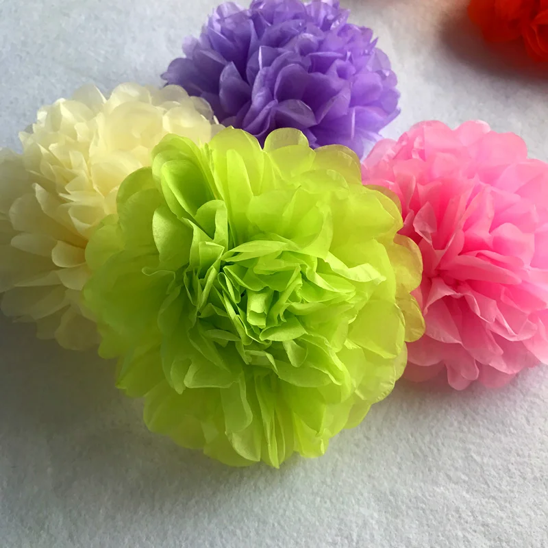 6inch Simulation Peony Flower DIY Tissue Paper Flower for Romantic Wedding Decoration Home Party Decorative Paper Flowers Balls