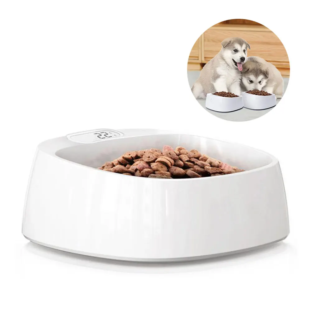1pcs Dog Smart Weighing Slow Feeder Bowl Pet Interactive Bowl For