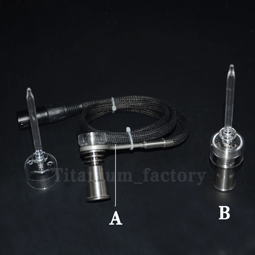

Hotest 2016 DualiTi Ti/Qtz Titanium/Quartz Hybrid Nails with quartz carb cap from Top Star Highly Educated Quartz Hybrid Nails