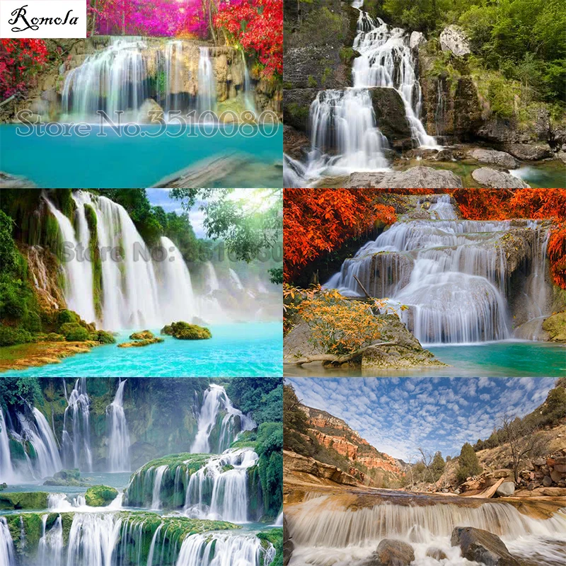 5D алмазные картины сделай сам водопад полный квадрат/круглый вышивка узор 3D