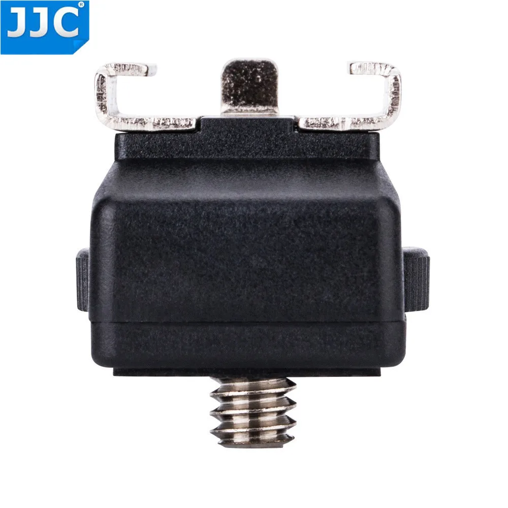 JJC MSA-9 Shoe Adapter For Auxiliary Flash Tripod Light 1/4"-20 Threaded Stud To Female Hotshoe Adapter