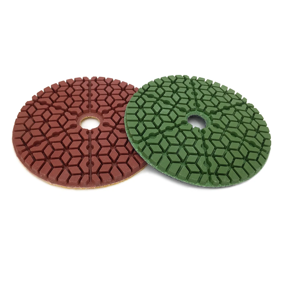 RIJILEI 4 inch Flexible Polishing Pad 100mm Wet Diamond polishing pad Stone Granite Marble Diamond Abrasive Tools HC18