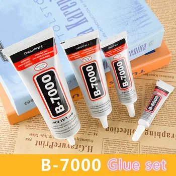 

4pcs/lot 15/25/50/110ml B-7000 Multi Purpose Glue Set, Adhesive Epoxy Resin Crafts Touch Screen Cell Phone Super Glue Nail Gel