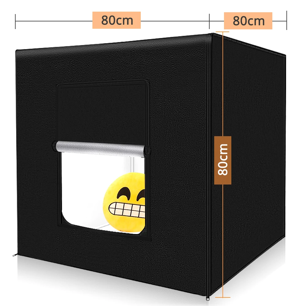Najtaniej Travor 80*80cm 31.5 cal ściemniania Photo studio softbox lekki namiot + adapter ac + tła dla aparat telefoniczny DSLR biżuteria zabawki buta