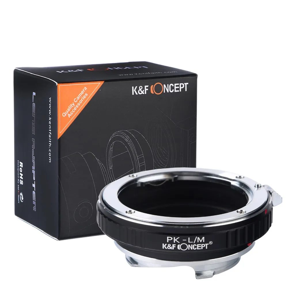 Переходное кольцо Pentax K (PK)-Leica L/M для установки объективов mount PK на фото камеры Leica M