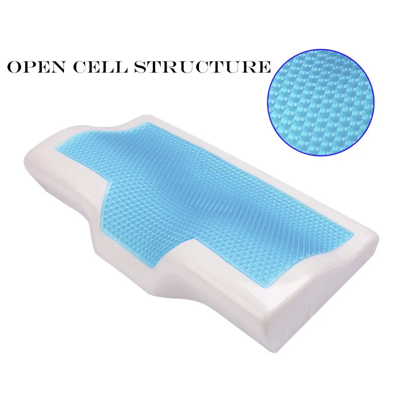 L097- High Quality Summer Cool Gel Pillow With Cool Pad Summer Cooling Gel Memory Foam Pillow Washable Pillow Case (4)