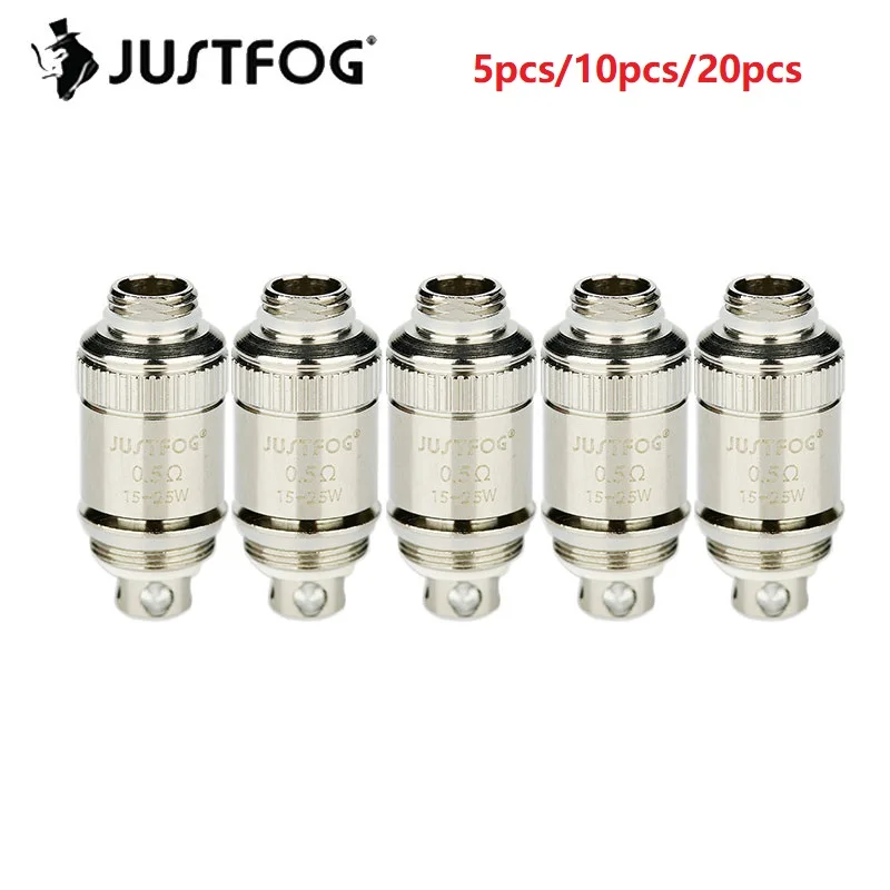 Лидер продаж оригинал 5/10/20 шт. Justfog 1 катушка головка 0.5ohm 0.8ohm электронная сигарета