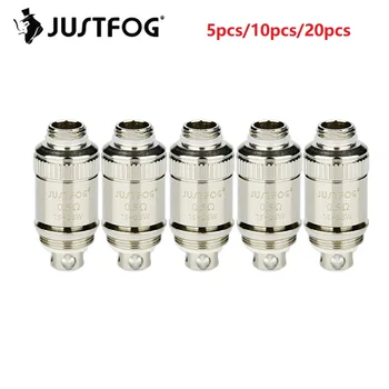 

Hot Original 5/10/20pcs Justfog Fog 1 Coil Head 0.5ohm 0.8ohm E-cig Vape Coil Replacement Core Head Anti-spit Coil