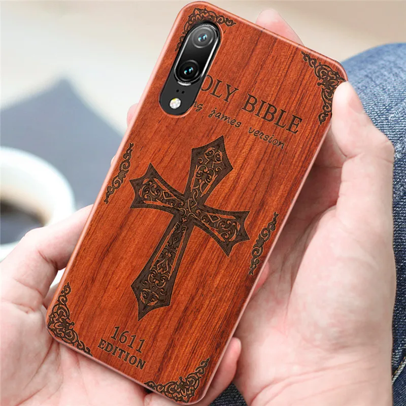Деревянный чехол для Huawei P 20 Lite деревянный телефона P20 P20Lite искусственная