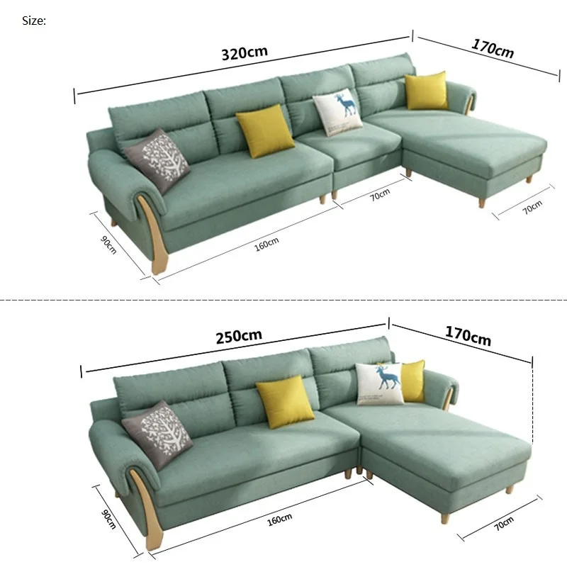 Ткань секционный диван комплекты мебель для дома современный дизайн для гостиной