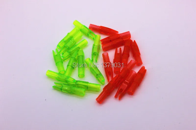 

100pcs/arrow archery 3D super plastic nocks for carbon arrow ID 6.3mm shaft glassfiber arrow hunting nock